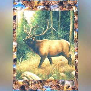 Hunting themed lap quilt